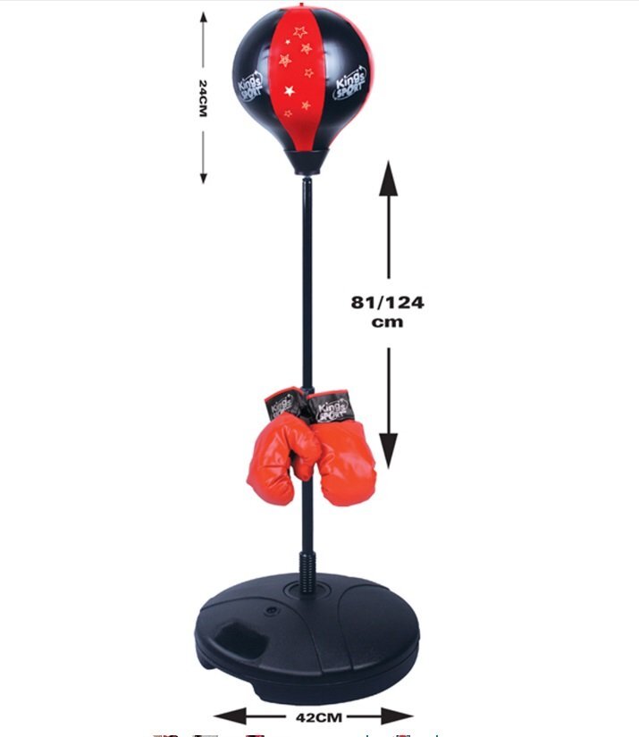 Matadi Set de box pentru copii cu stand reglabil si manusi