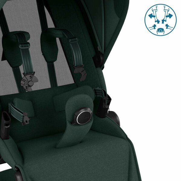 MAXI COSI Carucior pentru copii Maxi-Cosi Fame Twillic Graphite reversibil cu suspensii maner reglabil iluminare frontala greutate admisa 22 kg