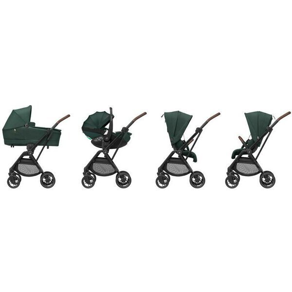 MAXI COSI Carucior pentru copii Maxi-Cosi Leona2 Twillic Graphite reversibil roti cu suspensii spatar reglabil greutate admisa 22 kg