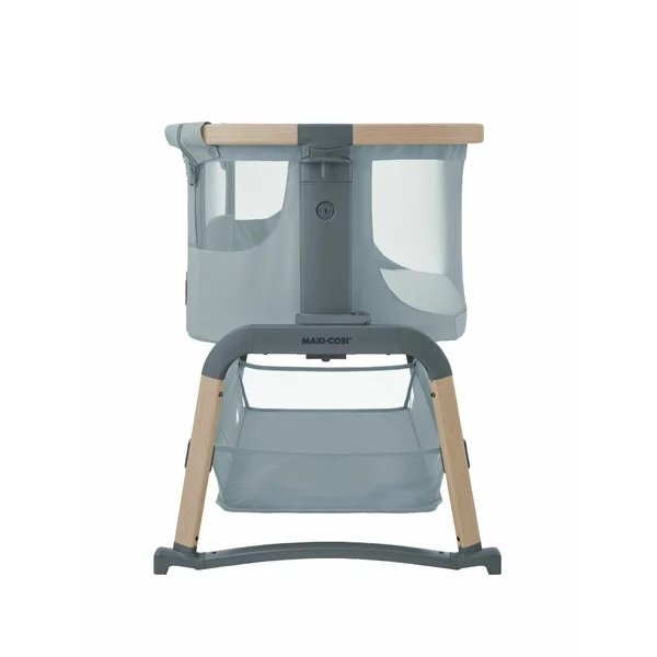 MAXI COSI Patut Co-Sleeper Maxi-Cosi Iora Air beyond grey eco cu functie leganare cos depozitare reglabil pe inaltime husa detasaila geanta transport inclusa