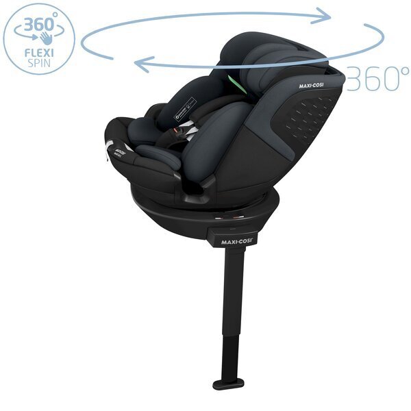 MAXI COSI Scaun auto I-Size Maxi-Cosi Emerald 360 S Tonal Black cu isofix picior de sustinere rotatie 360 protectie la impact lateral