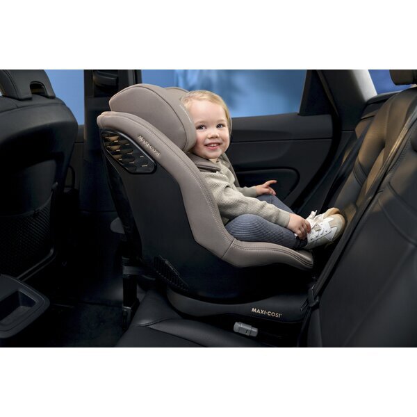 MAXI COSI Scaun auto i-Size Maxi-Cosi MobiFix Pro Authentic Black 61-125 cm baza isofix cu picior de sprijin tetiera reglabila huse detasabile