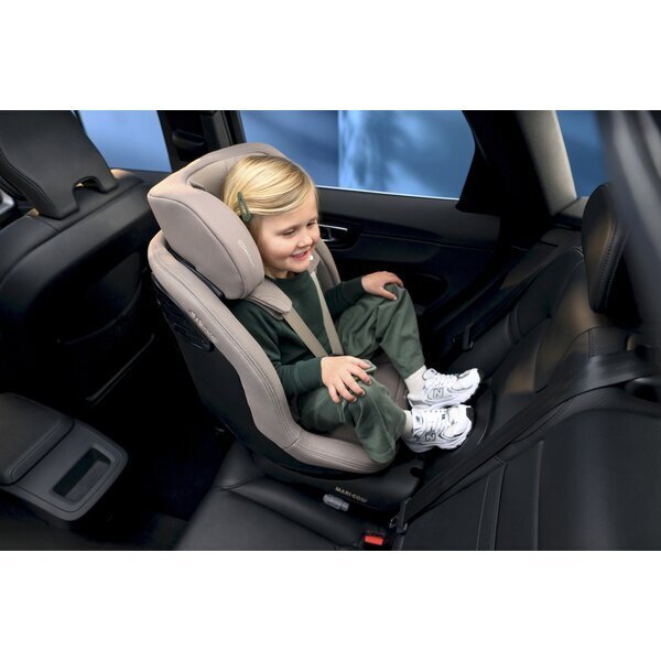 MAXI COSI Scaun auto i-Size Maxi-Cosi MobiFix Pro Authentic Black 61-125 cm baza isofix cu picior de sprijin tetiera reglabila huse detasabile