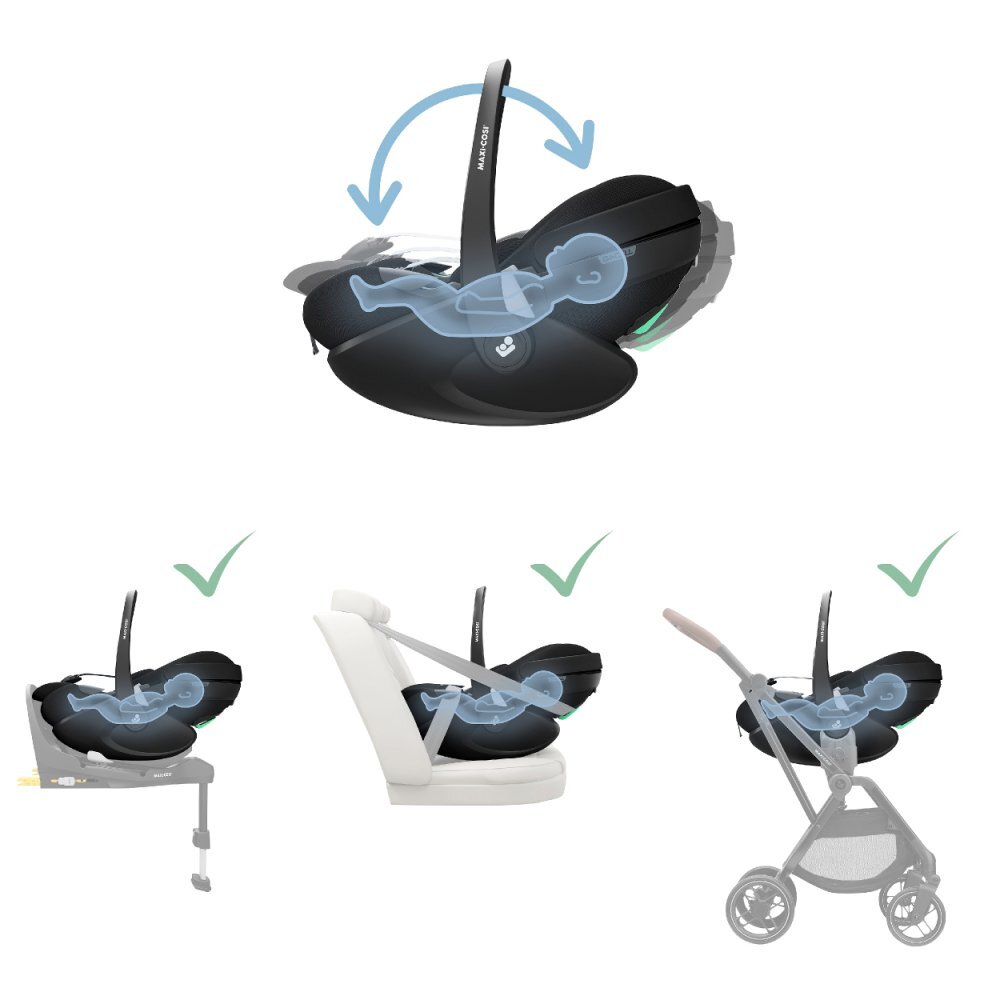 MAXI COSI Scaun Auto I-Size Maxi-Cosi Pebble 360 Pro 2 Essential black
