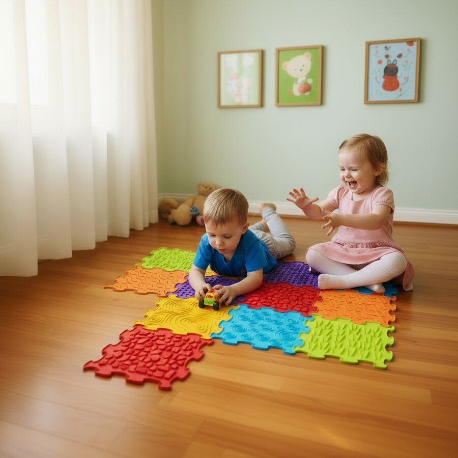 Meli Set covorase senzoriale Soft BiBi 12 piese