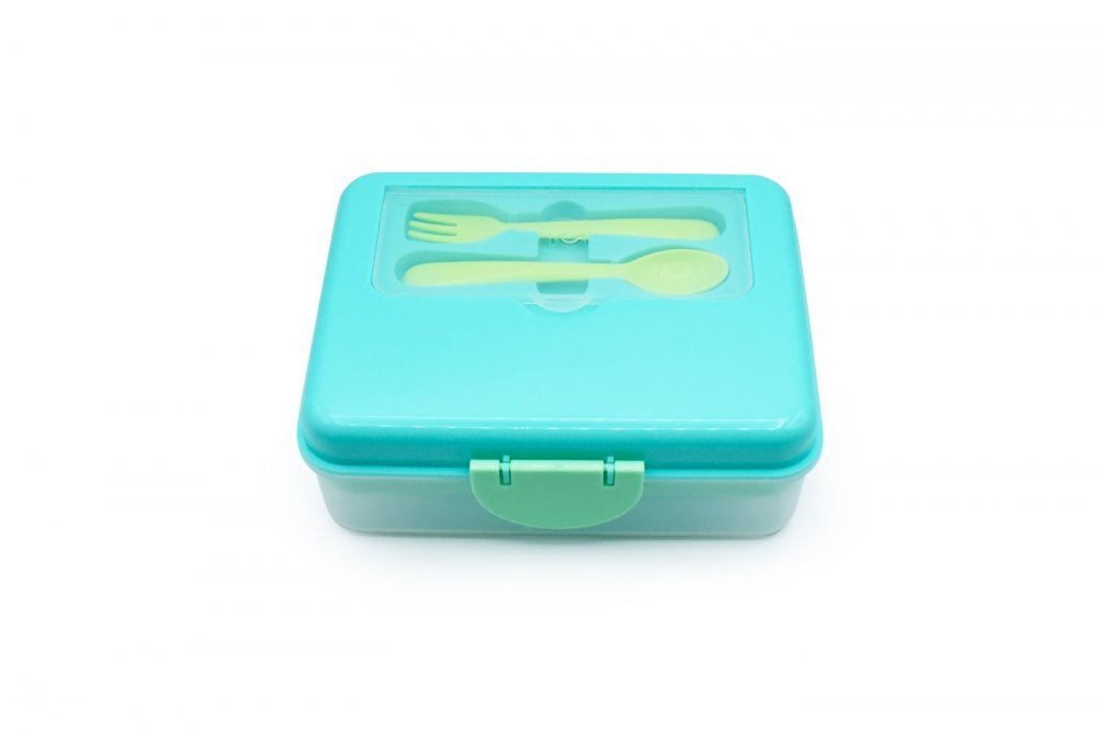 Melii Cutie pranz Bento cu 2 nivele si tacamuri bluemintlime