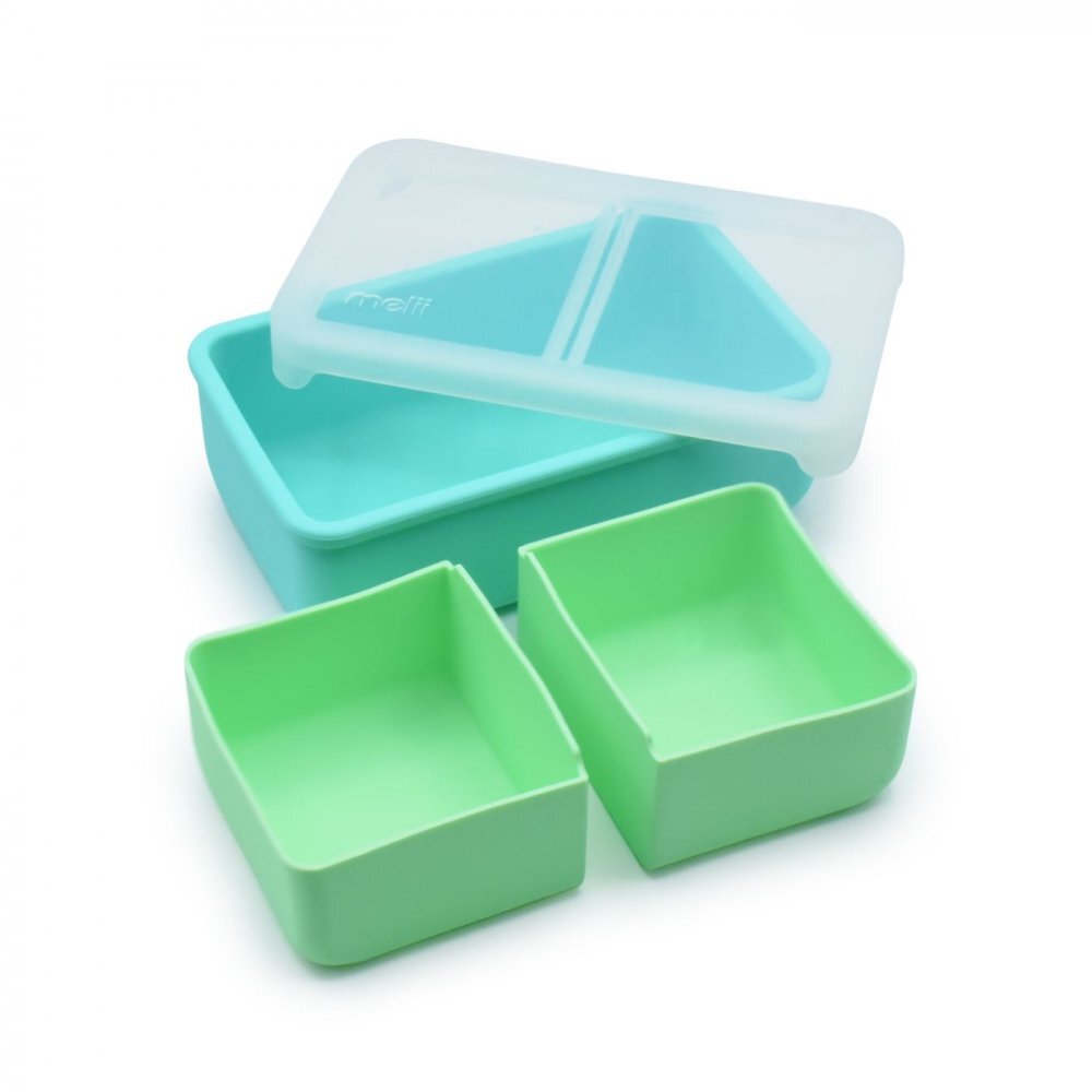 Melii Cutie pranz bento cu compartimente detasabile mint blue