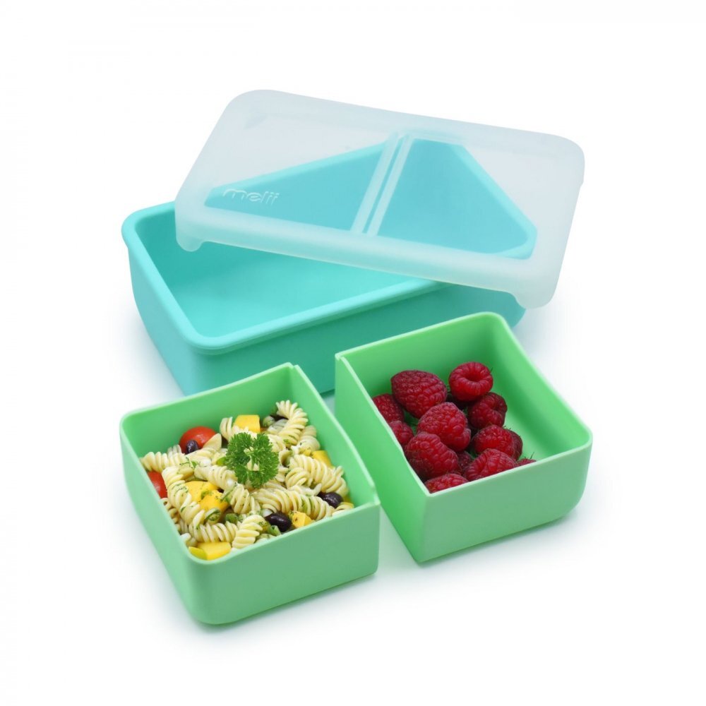 Melii Cutie pranz bento cu compartimente detasabile mint blue