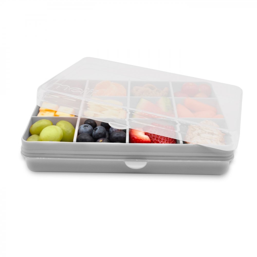 Melii Cutie snack cu 12 compartimente grey