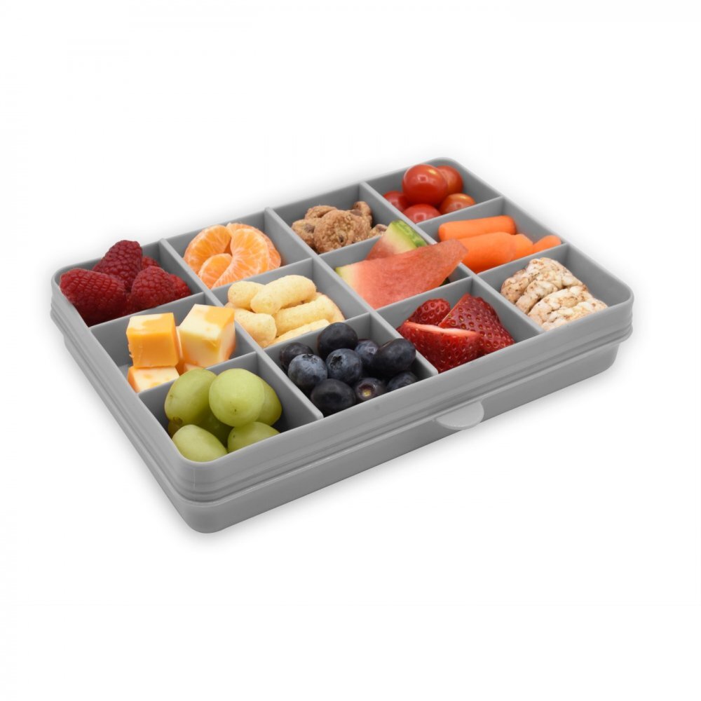 Melii Cutie snack cu 12 compartimente grey