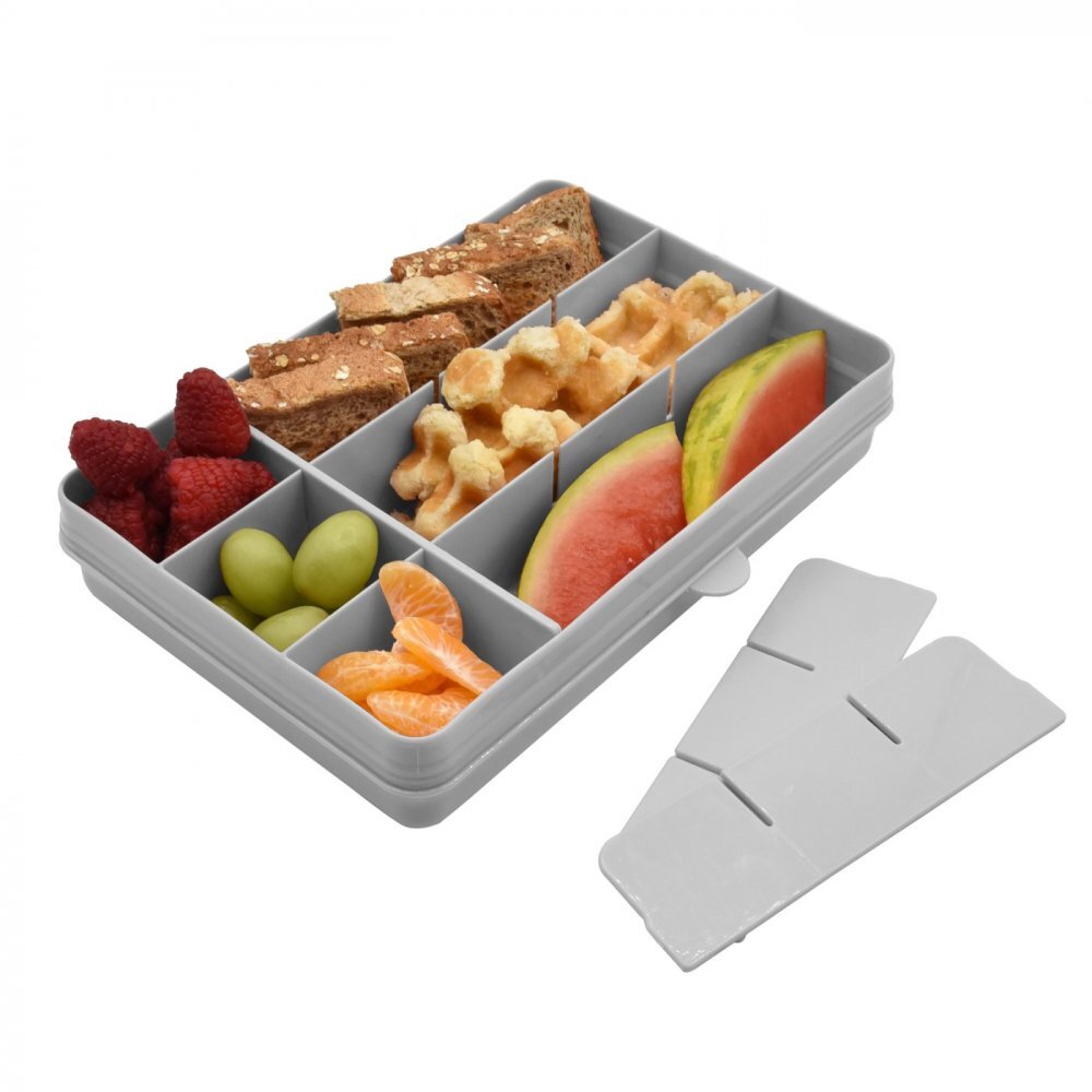 Melii Cutie snack cu 12 compartimente grey