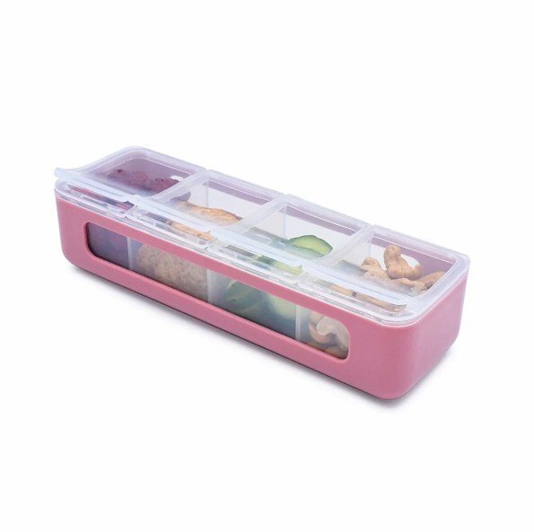 Melii Cutie snack cu 4 compartimente berry