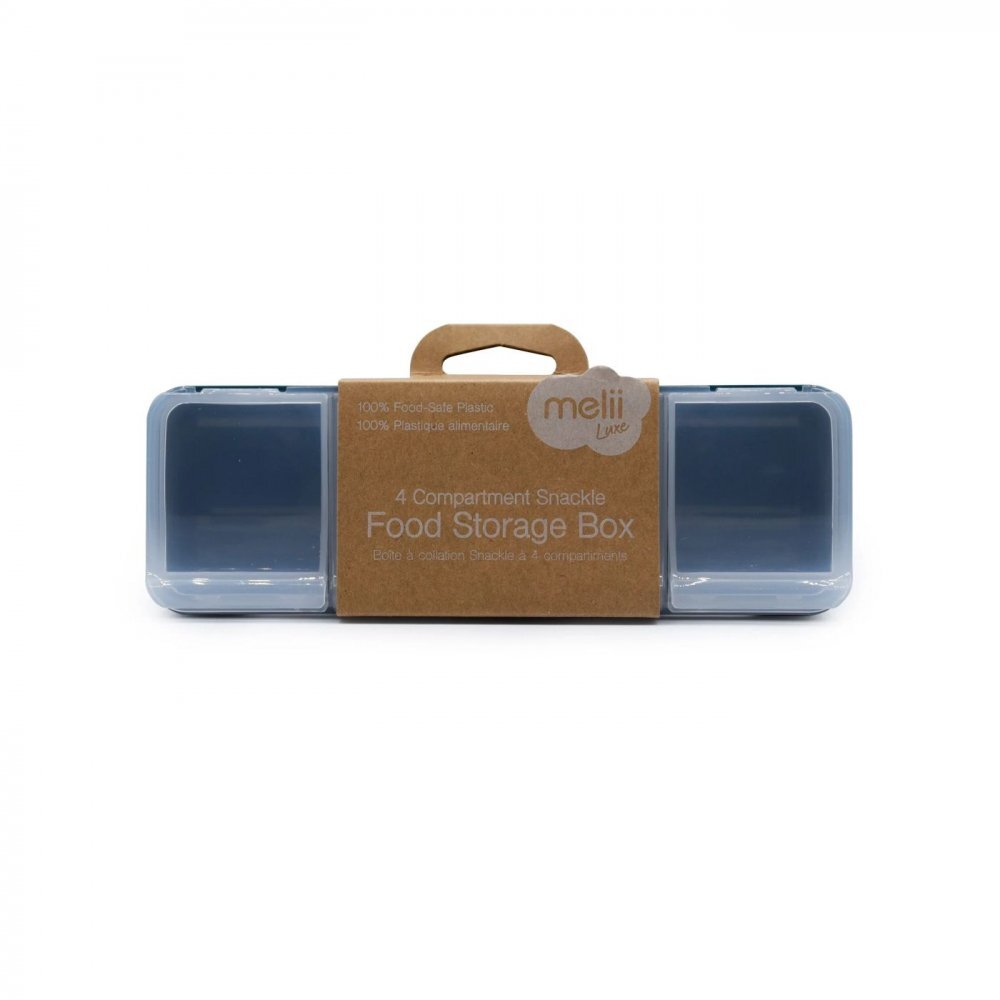 Melii Cutie snack cu 4 compartimente Luxe Blue