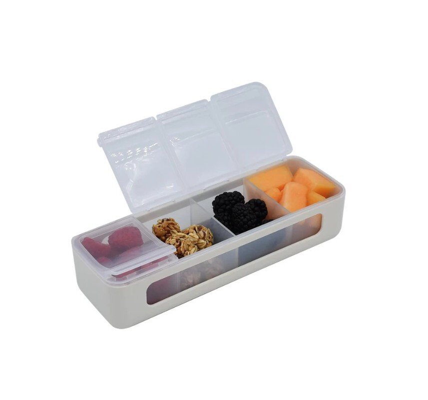 Melii Cutie snack cu 4 compartimente Luxe Ivory