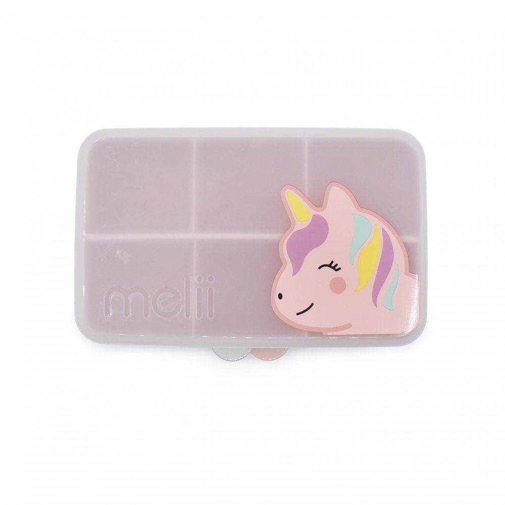 Melii Cutie snack cu 6 compartimente unicorn