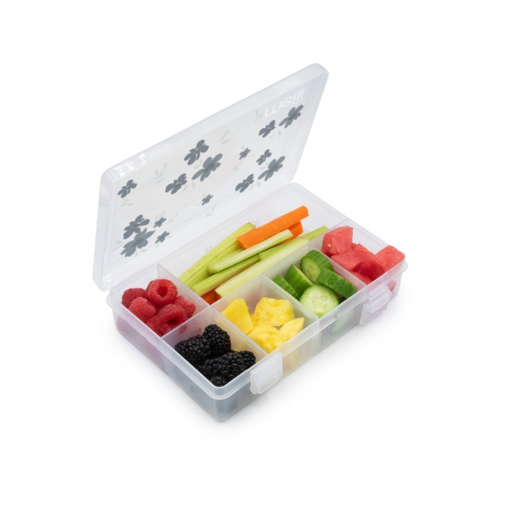 Melii Cutie snack cu 8 compartimente print flori