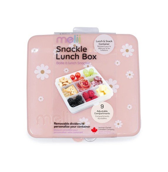 Melii Cutie snack cu 9 compartimente daisy print