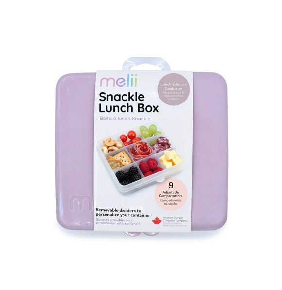 Melii Cutie snack cu 9 compartimente wisteria purple