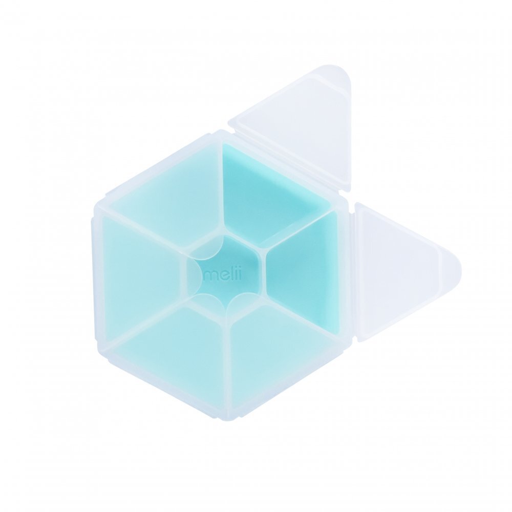 Melii Cutie snack hexagon snackle cu 6 compartimente blue