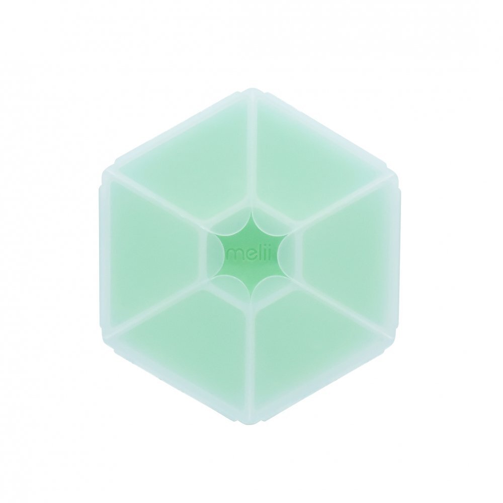 Melii Cutie snack hexagon snackle cu 6 compartimente mint