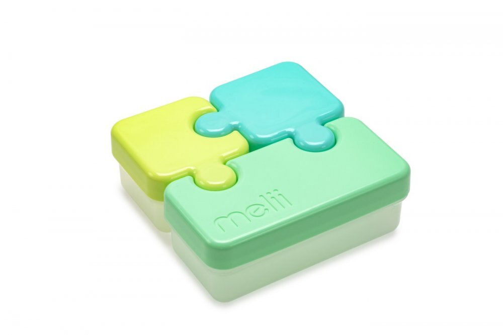 Melii Recipient hrana bebe model puzzle albastruverde