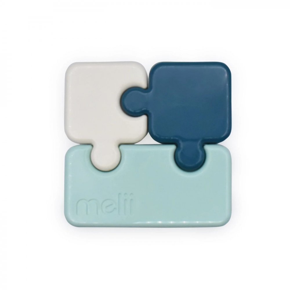 Melii Recipient pentru hrana luxe puzzle bleumarin ivoire menta