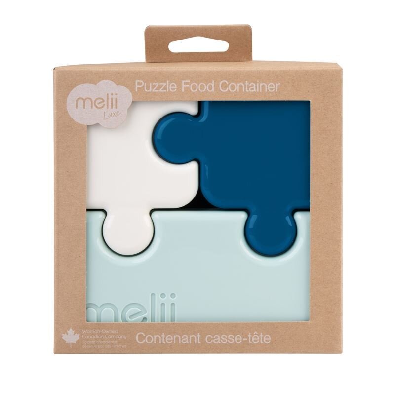 Melii Recipient pentru hrana luxe puzzle bleumarin ivoire menta