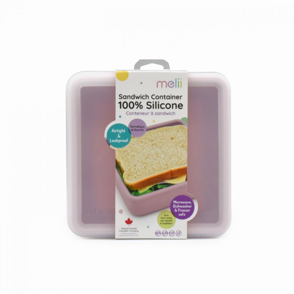 Melii Recipient pentru sandwich din silicon pink