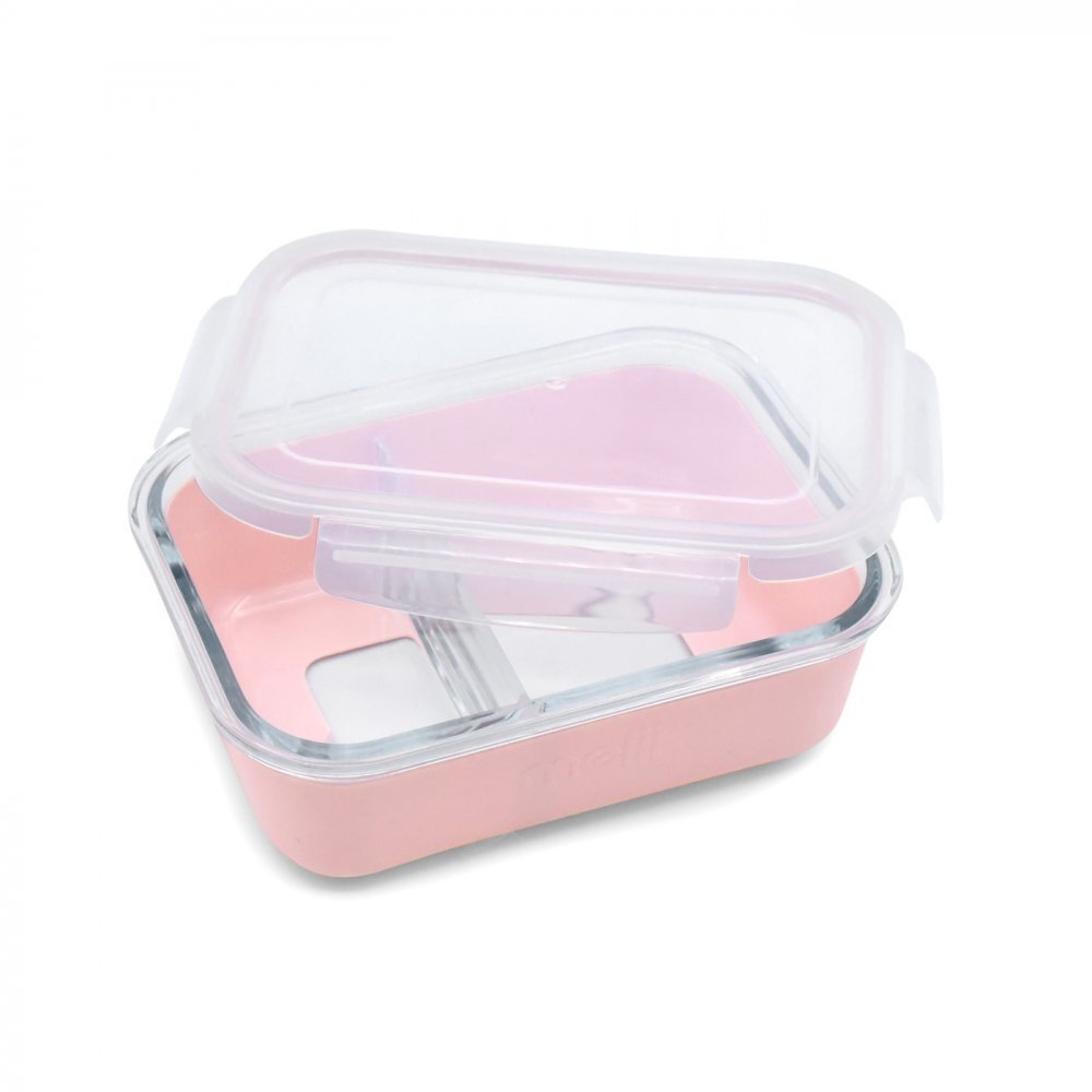 Melii Recipient sticla cu husa antiderapanta din silicon roz 740 ml