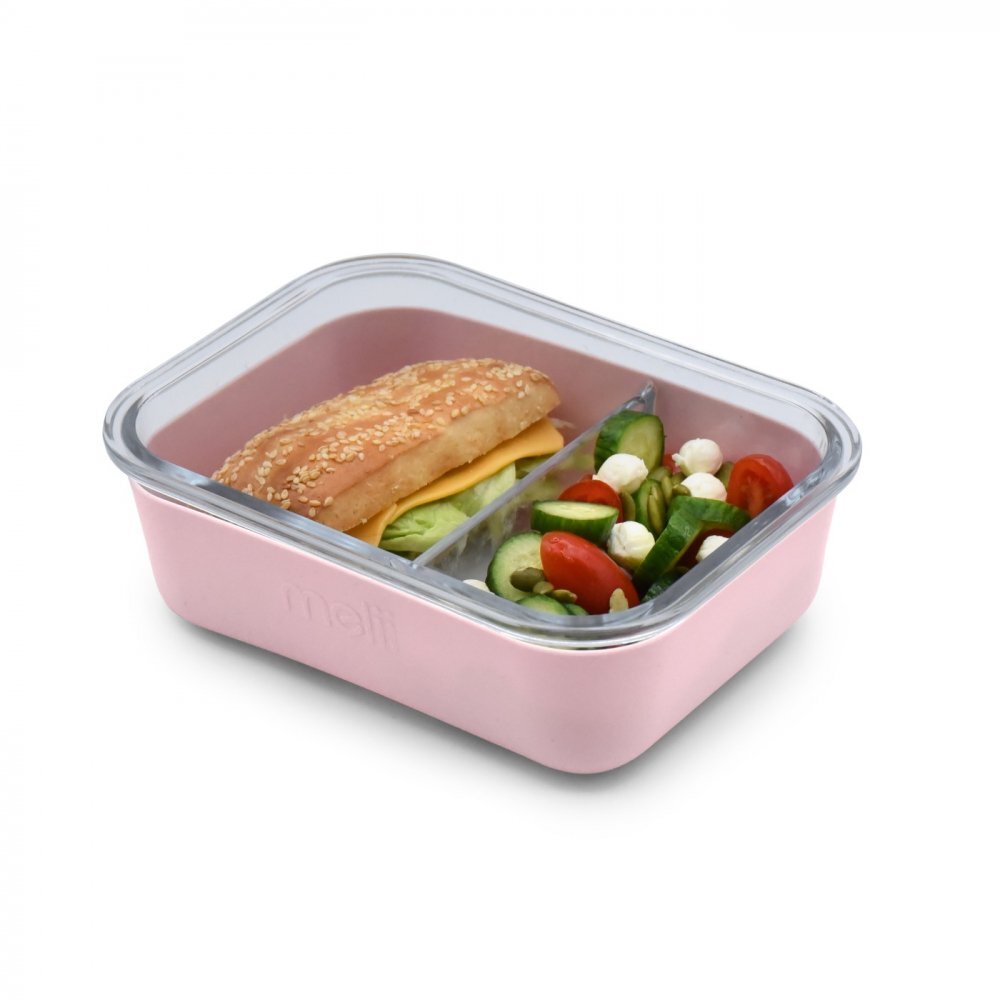 Melii Recipient sticla cu husa antiderapanta din silicon roz 740 ml