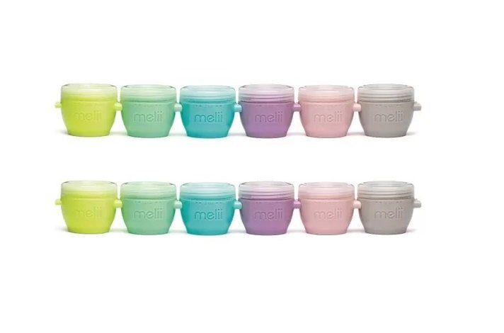 Melii Set 12 recipiente silicon SnapGo 59 ml