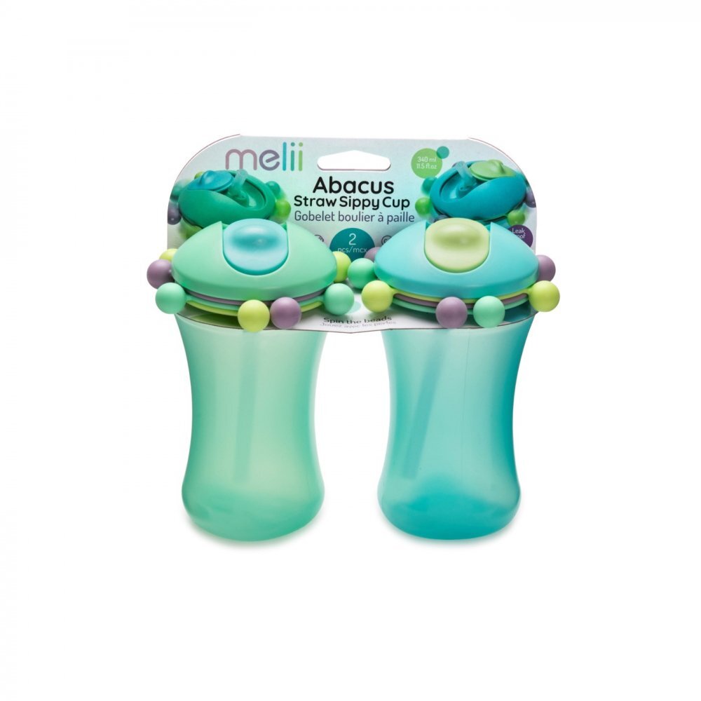 Melii Set 2 cani cu pai Abacus albastruverde