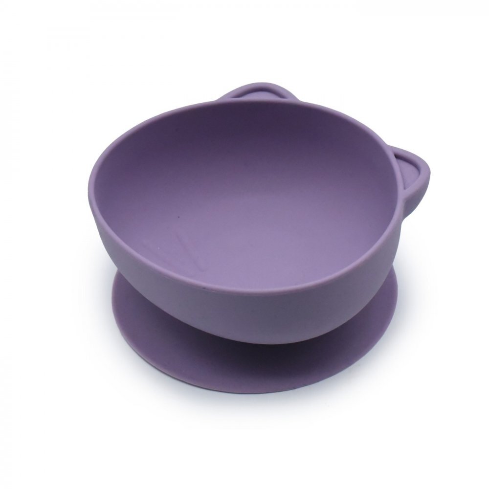Melii Set 2 castronele cu ventuza din silicon model pisica