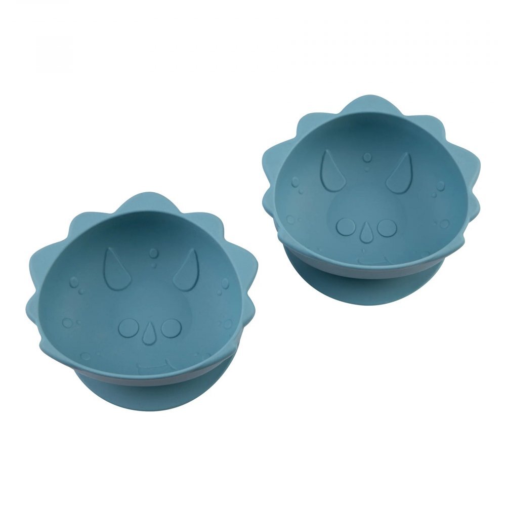 Melii Set 2 castronele cu ventuza Luxe Dinozaur din silicon