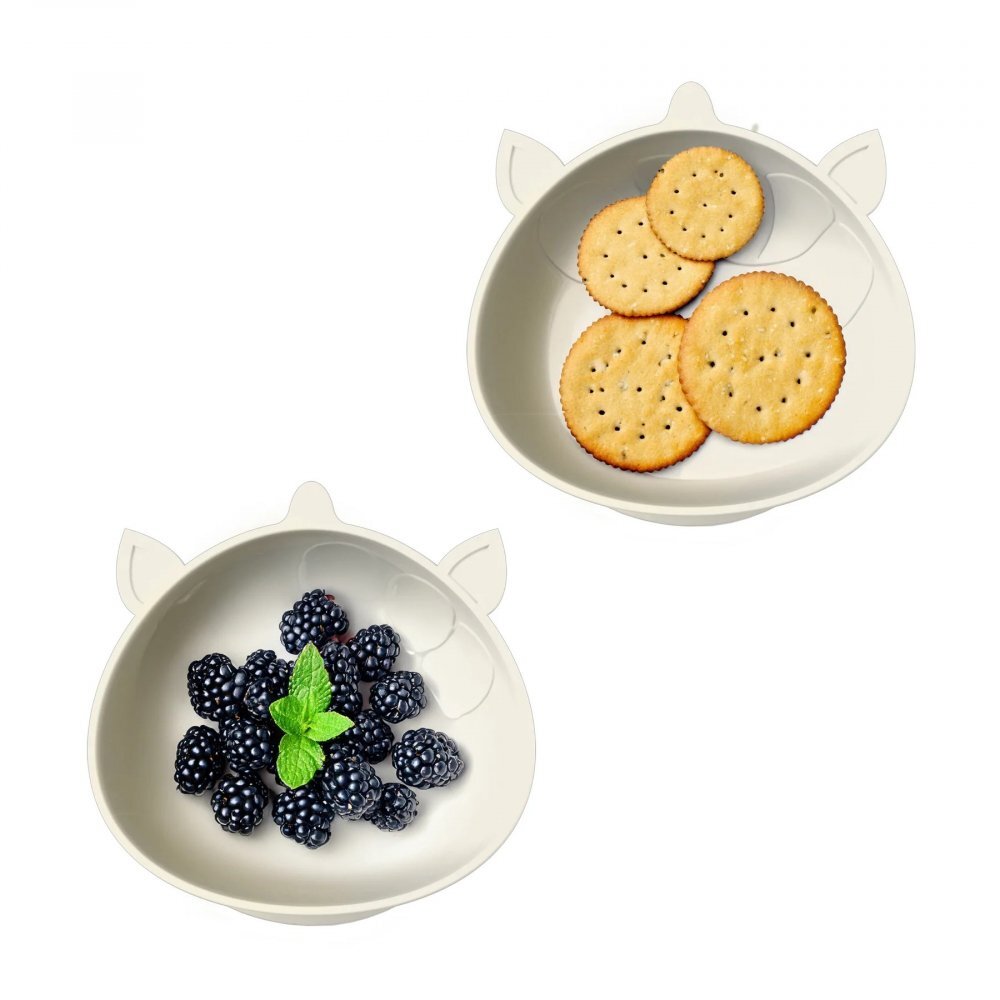 Melii Set 2 castronele cu ventuza Luxe Unicorn din silicon