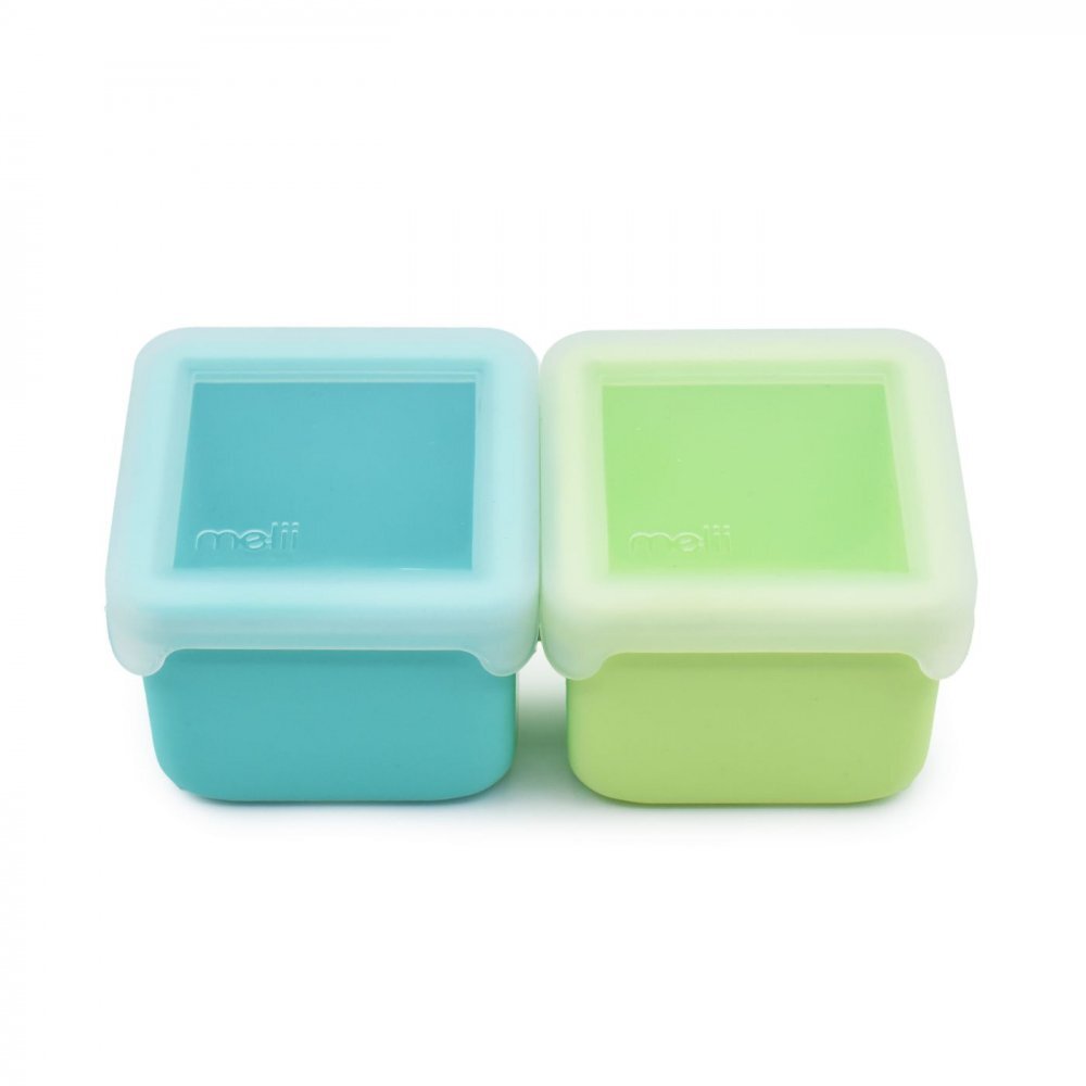 Melii Set 2 recipiente blue lime din silicon
