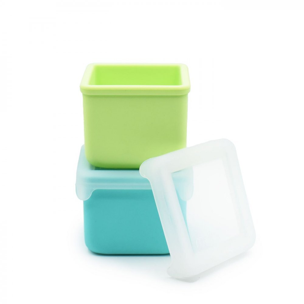 Melii Set 2 recipiente blue lime din silicon