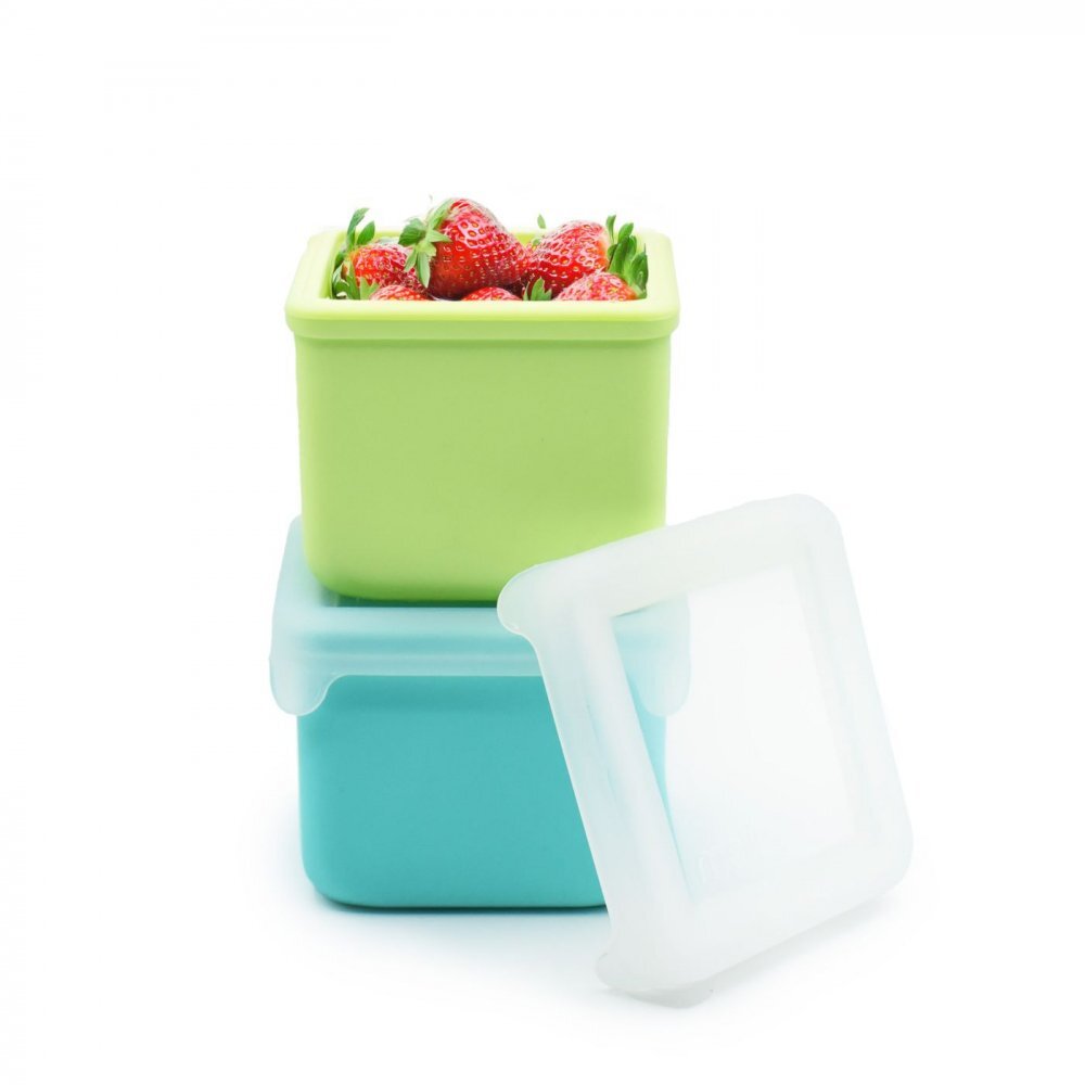 Melii Set 2 recipiente blue lime din silicon