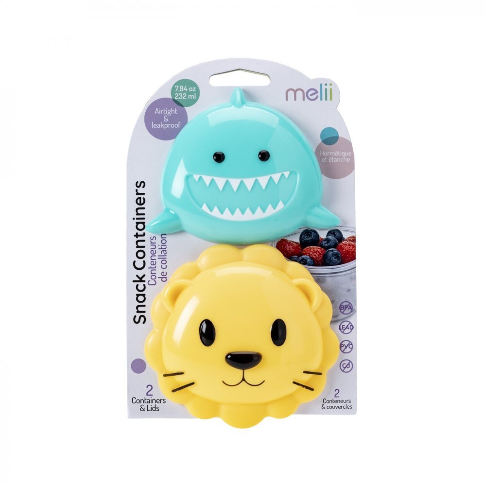 Melii Set 2 recipiente hrana bebe model sharklion