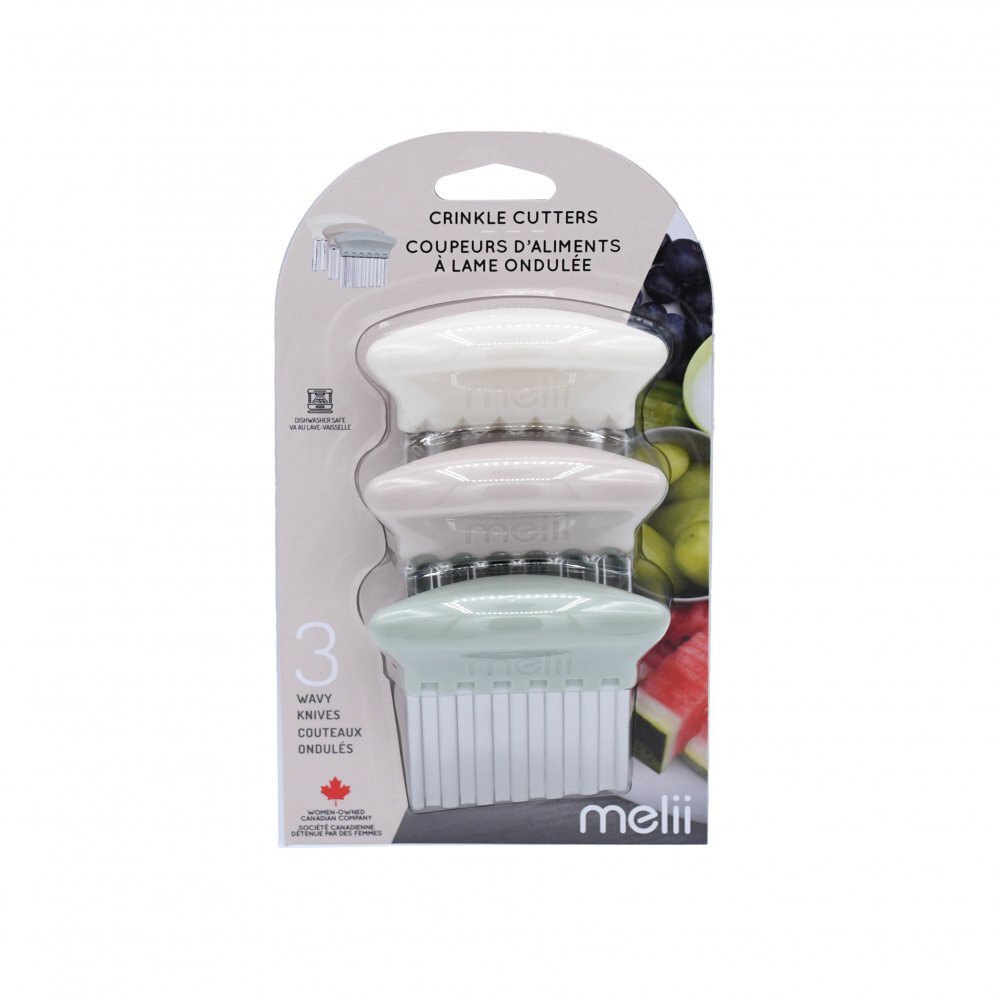 Melii Set 3 cutite pentru gustari roz alb bej