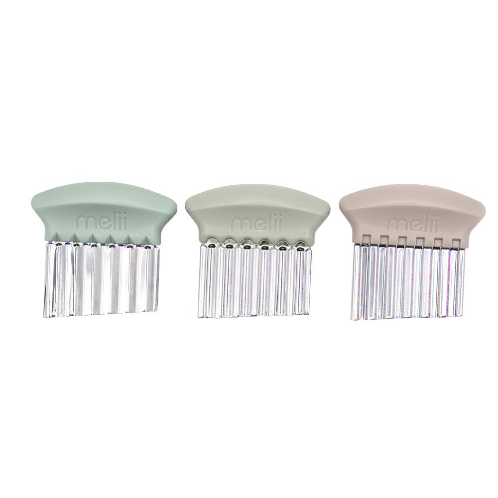 Melii Set 3 cutite pentru gustari roz alb bej