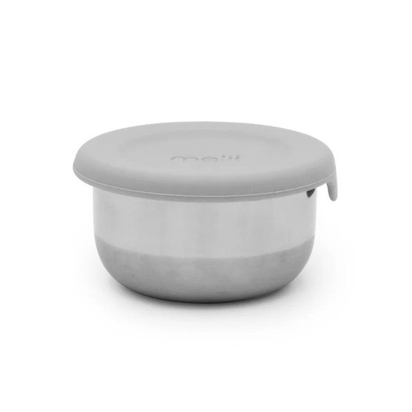 Melii Set 3 recipiente mini roz mov gri din inox cu capac silicon