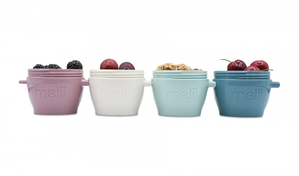 Melii Set 4 recipiente din silicon SnapGo luxe 118 ml