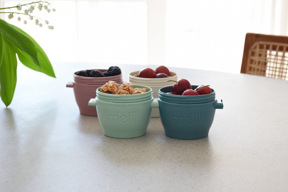 Melii Set 4 recipiente din silicon SnapGo luxe 118 ml