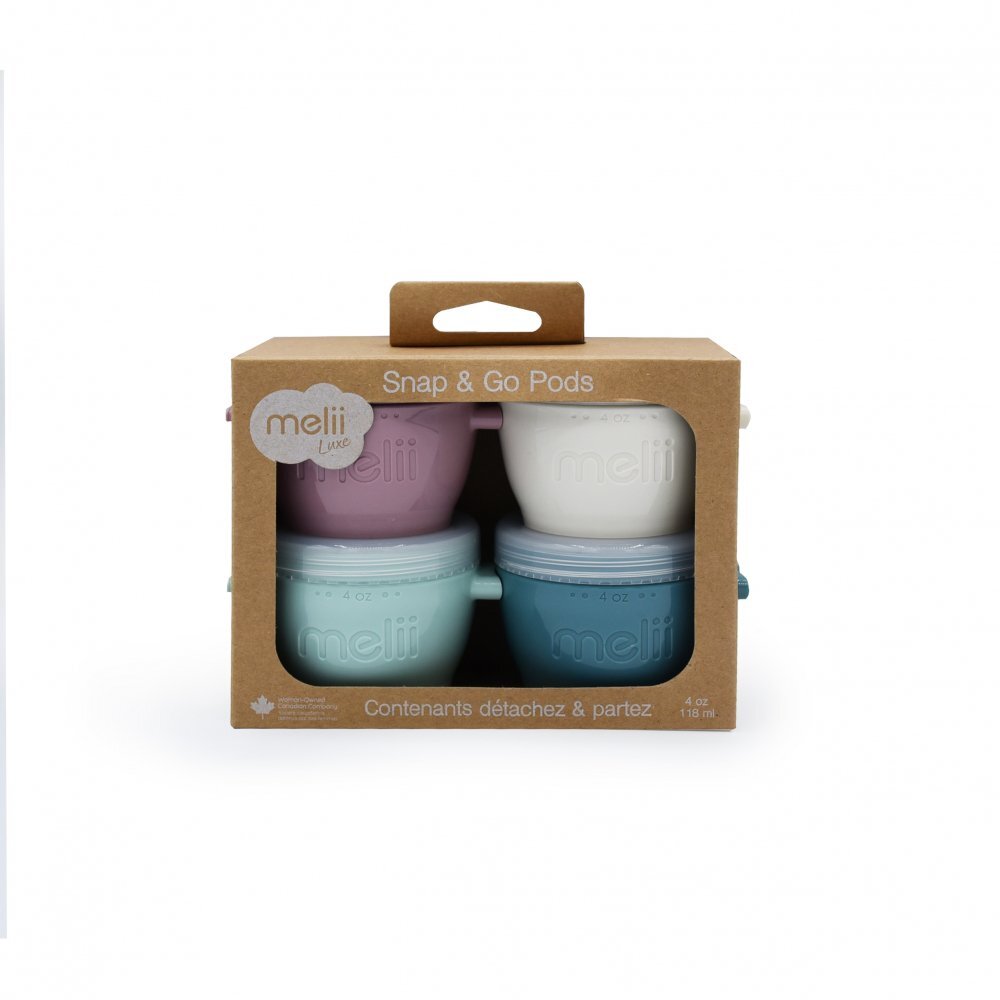 Melii Set 4 recipiente din silicon SnapGo luxe 118 ml