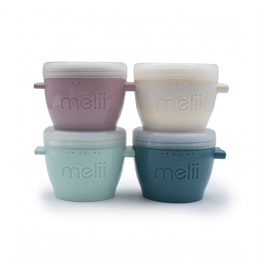 Melii Set 4 recipiente din silicon SnapGo luxe 118 ml