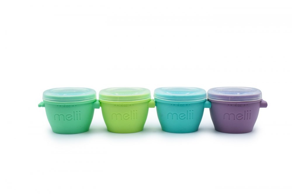 Melii Set 4 recipiente silicon SnapGo 118 ml