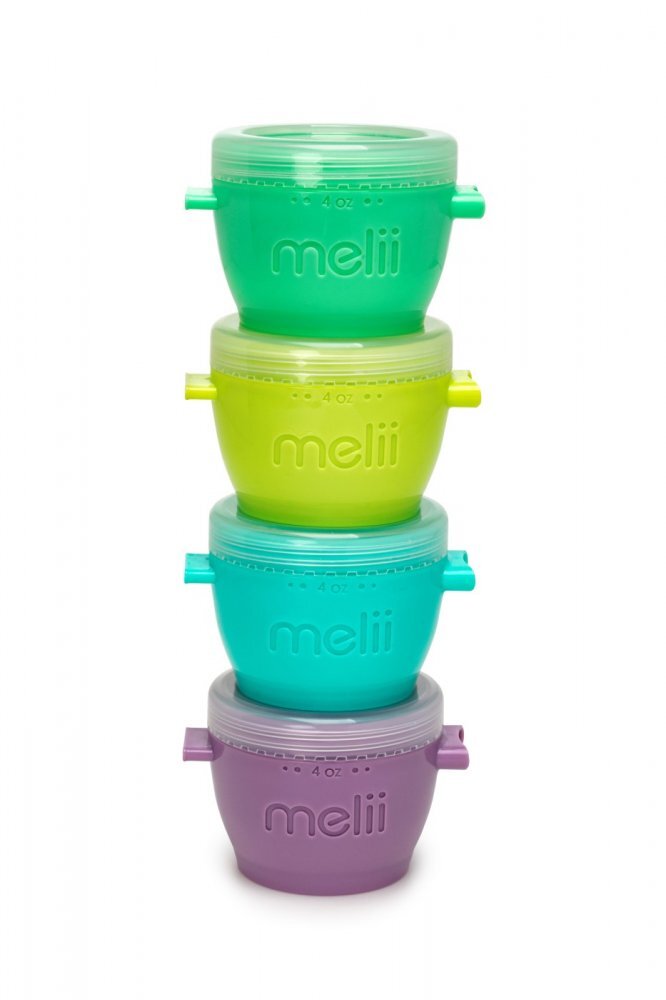 Melii Set 4 recipiente silicon SnapGo 118 ml