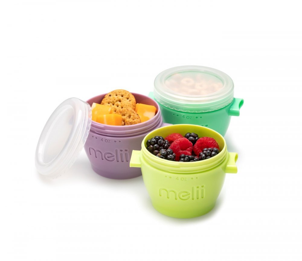 Melii Set 4 recipiente silicon SnapGo 118 ml