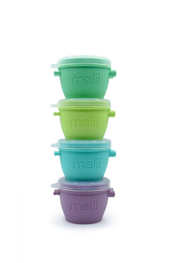 Melii Set 4 recipiente silicon SnapGo 4x177 ml